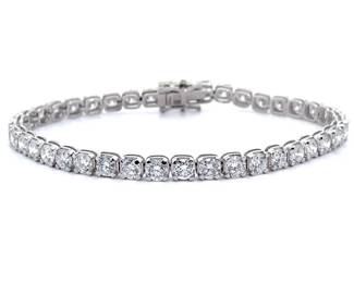 Classic 10 Carat Diamond Tennis Bracelet