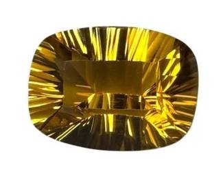 16.96 Carat Natural Citrine – Fancy Starburst Cut