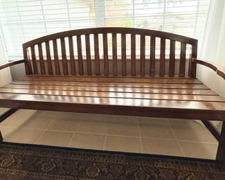 $300 Wood bench (came from a mall that was remodeled in Cape Cod-solid wood)