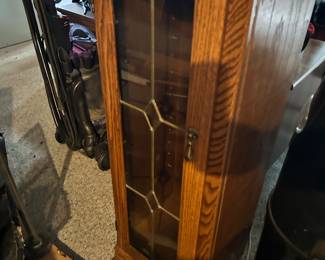 tall, lit display unit 