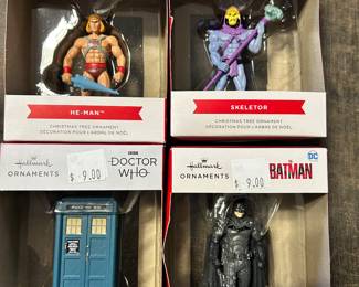 Four Hallmark Christmas tree ornaments