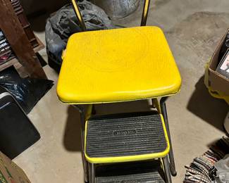 yellow Cosco step stool
