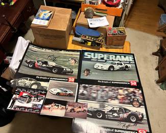 An example of the many racing posters.