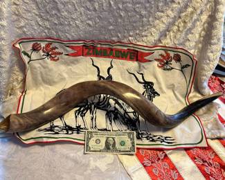 Zimbabwe - a Yemenite shofar horn from an African Greater Kudu antelope's horn 