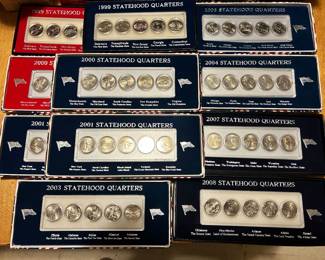 1999 - 2008 5 coin State Quarters. 