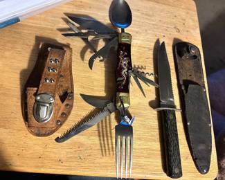 a sampling of the many pocket knives