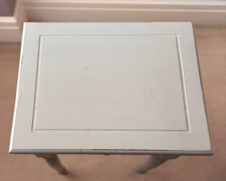 Pair of Custom Painted Antique Side Table. Each Measures 20" W x 15" D x 29" H. Photo 3 of 5.