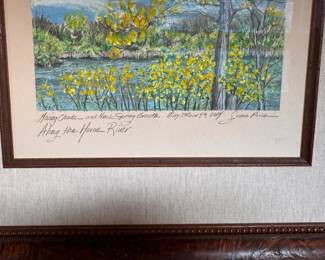 "Along The Huron River" Series by Susan Price. Each Each Measures 21" W x 18" H Overall. Photo 20 of 20.