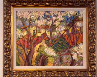 Oil on Canvas. Signed By Artist. Measures 32" W x 29" H Overall. Photo 1 of 2.