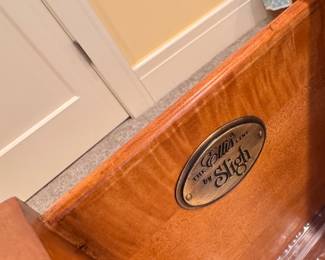 Sligh Furniture Walnut Side Table. Measures 39" W x 23" D x 30" H. Photo 2 of 2.