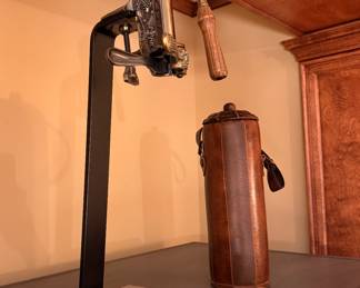 Rogar Estate Brass Metal Countertop Wine Bottle Opener.