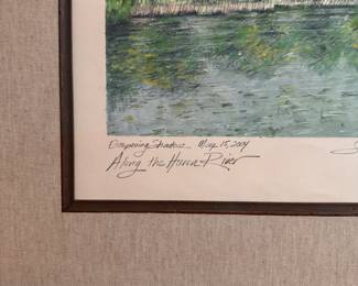 "Along The Huron River" Series by Susan Price. Each Each Measures 21" W x 18" H Overall. Photo 9 of 20.