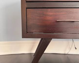 West Elm Walnut Wood Dresser. Measures 51" W x 20" D x 33" H. Photo 2 of 4.