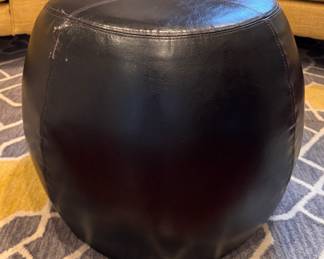 Leather Ottoman / Stool. Photo 1 of 2. 