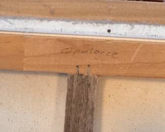 "Opulence," Oil Painting. Signed by Local Artist Mark Sedgeman. Measures 36" x 24"; 43" x 31" Overall. Photo 3 of 4.