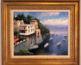 Oil Painting. Signed by Artist DS Kim (1961 - Present). Photo 1 of 2.