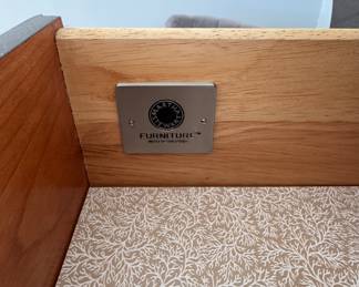 Pair of Martha Stewart Signature for Bernhardt Mahogany Bed Side Tables. Each Measures 26" W x 18" D x 30" H. Photo 3 of 3.