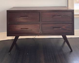 West Elm Walnut Wood Dresser. Measures 51" W x 20" D x 33" H. Photo 1 of 4.
