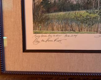 "Along The Huron River" Series by Susan Price. Each Each Measures 21" W x 18" H Overall. Photo 4 of 20.