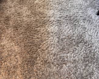 Light Grey Shag Rug - 2 Available. Measures 11' 11" x 12' 11". Photo 1 of 2.