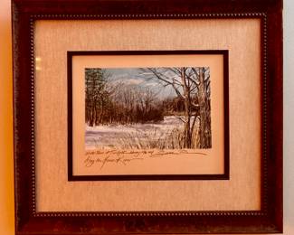 "Along The Huron River" Series by Susan Price. Each Each Measures 21" W x 18" H Overall. Photo 6 of 20.