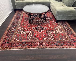 Hand-Knotted Heriz Wool Rug. Measures 10' 3" x 7' 8". Photo 1 of 3.