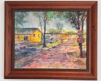 Oil Painting. Signed by Artist Michigan Artist Mark Sedgeman. Measures 38" x 32" Overall. Photo 1 of 2.