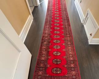 Wool Runner Sourced from India. Measures 20' x 2' 6". Photo 1 of 3.