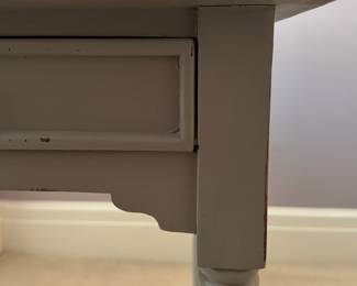 Pair of Custom Painted Antique Side Table. Each Measures 20" W x 15" D x 29" H. Photo 2 of 5.