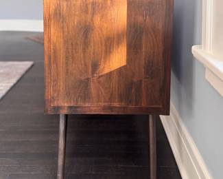 West Elm Walnut Wood Dresser. Measures 51" W x 20" D x 33" H. Photo 4 of 4.