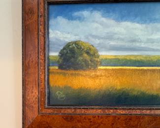 Landscape Oil on Canvas Signed by Artist. Measures 31" W x 19" D. Photo 2 of 2.