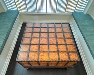 Pulaski Espaigne Cocktail Table with Drawers. Measures 45" x 45" x 20" H. Photo 2 of 5.