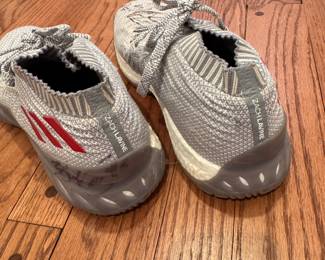 Zach Lavine Autographed Game Shoes. Photo 1 of 3.