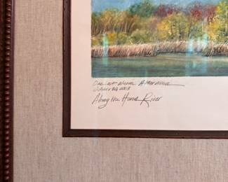 "Along The Huron River" Series by Susan Price. Each Each Measures 21" W x 18" H Overall. Photo 14 of 20.