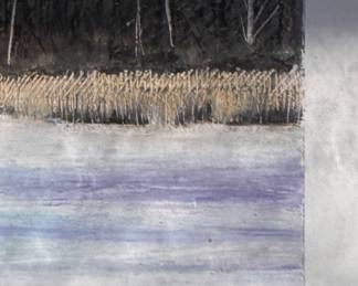 "Along The Huron River" Series by Susan Price. Each Each Measures 21" W x 18" H Overall. Photo 2 of 20.