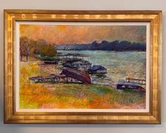 "Opulence," Oil Painting. Signed by Local Artist Mark Sedgeman. Measures 36" x 24"; 43" x 31" Overall. Photo 1 of 4.