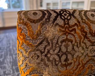 Custom Upholstered Over-Sized Swivel Chair / Loveseat with Down-Filled Cushions. Measures 50" x 50". Photo 3 of 3.