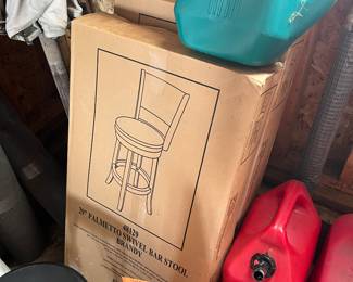 2 unopened boxes of matching barstools