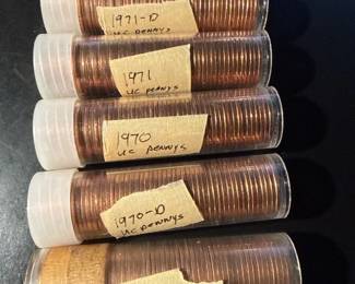 Six Penny Rolls Uncirculated