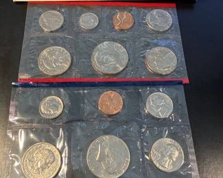 Three US Mint 1981 Uncirculated Coin Sets