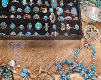 Assorted Turquoise jewelry 