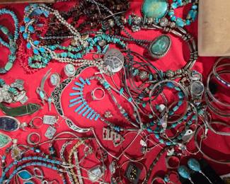 Assorted Turquoise jewelry 