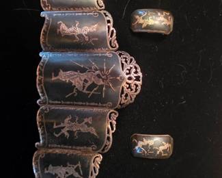 Part of our nice selection of Antique Sterling jewelry. 