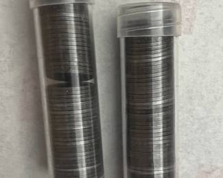 2 Rolls Steel War Pennies 