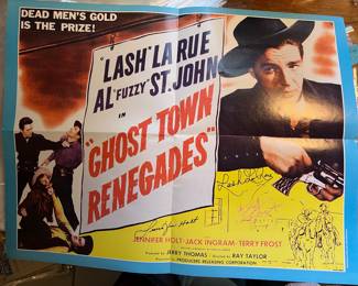 Lash LaRue Autograph and others 