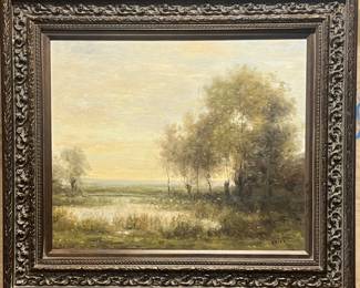 Oil on Canvas Landscape Painting 