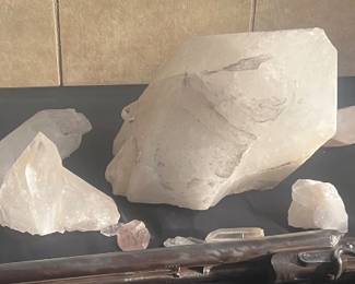 Large Quartz Crystals, largest is over 20 pounds