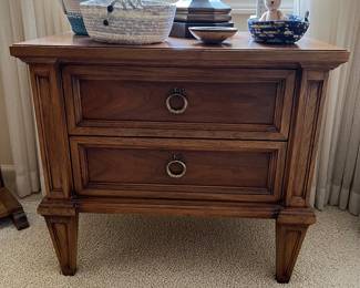 One of two matching vintage/MCM nightstands by Thomasville.
