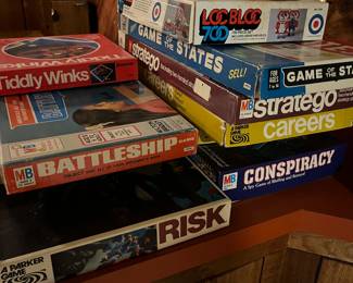 Vintage board games.