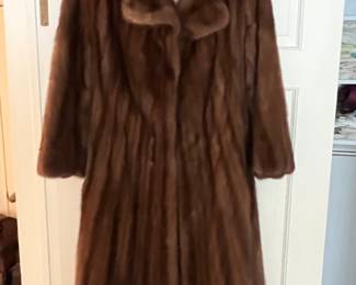Vintage mink fur coat.